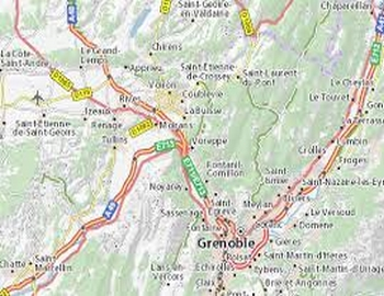 carte de Grenoble